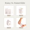 Boxes Craftory Set of 40 House Shaped Favor Boxes (2.16 x 2.16 x 1.96 inch) - Ideal for Candy Party and Baby Shower - Light Pink - Love view 4