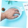 Blue Plastic Single Layer Rectangular Manicure Bowl for Nail Treatment view 3