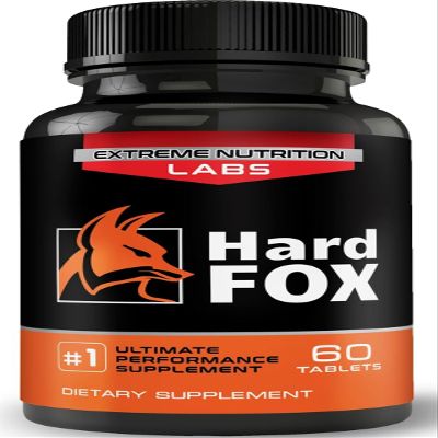 EXTREME NUTRITION LABS Hard Fox - #1 Ultimate Performance - 3" Added Size in 60 Days - Enlargement Pills for Men - Super Drive, Strength, Size, Endurance - 60 Count