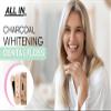 ALL IN Waxed Charcoal Floss with a Refillable Dental Floss Magnetic Holder - Plant Based, Natural, and No PFAS - Mint Floss for Effective Plaque Removal, Clean Teeth, Fresh Breath - 32 yd view 2