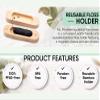 ALL IN Waxed Charcoal Floss with a Refillable Dental Floss Magnetic Holder - Plant Based, Natural, and No PFAS - Mint Floss for Effective Plaque Removal, Clean Teeth, Fresh Breath - 32 yd view 4