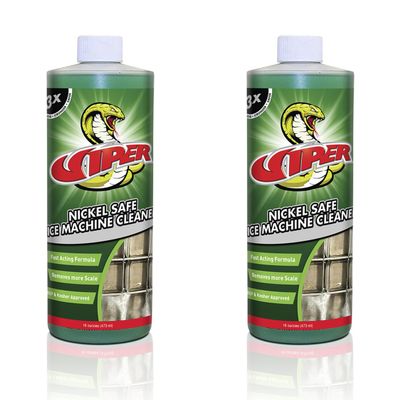Refrigeration Technologies Viper Nickel Safe Ice Machine Cleaner and Scale Remover NSF Registered Kosher Certified Proprietary Organic Acid Blend 16oz RT500N or 1Gal RT500G (16oz, 2 Pack)