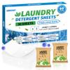 FIXSMITH Laundry Detergent Sheets - 60 Loads (30 Sheets) Fresh Linen Scent - Hypoallergenic,Eco Friendly Laundry Soap Sheets Ultra-Concentrated Travel Detergent Sheets.Plastic-Free,Liquidless. view 1