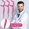 Baderke 200 Count Floss Picks Bulk Non Breakable Tooth Picks Flosser Dental Floss Sticks for Adults Teeth Cleaning Dental Flossers for Family Pack Travel(Hot Pink) view 4