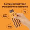 Benope Protein bar chocolate caramel protein bar 60g x 12ea, high protein, low sugar, low carb, gluten free, energy bar, nutritious snack, high protein snacks view 4