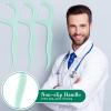 Baderke 200 Count Floss Picks Bulk Non Breakable Tooth Picks Flosser Dental Floss Sticks for Adults Teeth Cleaning Dental Flossers for Family Pack Travel(Light Green) view 4