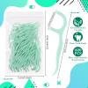 Baderke 600 Count Floss Picks Bulk Dental Flossers Picks for Adults Non Breakable Tooth Picks Flossers Teeth Cleaning Dental for Family Pack Travel(Light Green) view 2