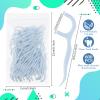Baderke 600 Count Floss Picks Bulk Dental Flossers Picks for Adults Non Breakable Tooth Picks Flossers Teeth Cleaning Dental for Family Pack Travel(Light Blue) view 2