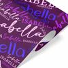 MyPupSocks Customized Gift Wrapping Paper Kids Name Birthday Wrapping Paper Men Purple Personalized Wrapping Paper Wedding Wrapping Paper 5 Rolls view 3