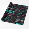 MyPupSocks Customize Wrapping Paper Leave Name Birthday Girl Wrapping Paper Black Wrapping Paper Set Baby Shower Wrapping Paper Girl 1 Roll view 2