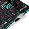 MyPupSocks Customize Wrapping Paper Leave Name Birthday Girl Wrapping Paper Black Wrapping Paper Set Baby Shower Wrapping Paper Girl 1 Roll view 3