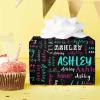 MyPupSocks Customize Wrapping Paper Leave Name Birthday Girl Wrapping Paper Black Wrapping Paper Set Baby Shower Wrapping Paper Girl 1 Roll view 4
