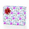 MyPupSocks Custom Wedding Wrapping Paper Happy Birthday Cake Birthday Gift Wrap Purple White Wrapping Paper Baby Boy Wrapping Paper Baby Shower 1 Roll view 1