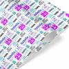 MyPupSocks Custom Wedding Wrapping Paper Happy Birthday Cake Birthday Gift Wrap Purple White Wrapping Paper Baby Boy Wrapping Paper Baby Shower 1 Roll view 3
