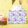 MyPupSocks Custom Wedding Wrapping Paper Happy Birthday Cake Birthday Gift Wrap Purple White Wrapping Paper Baby Boy Wrapping Paper Baby Shower 1 Roll view 4