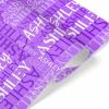 MyPupSocks Custom Christmas Wrapping Paper Princess Gift Wrap Birthday Gift Wrap Rolls for Girls Purple Personalized Christmas Wrapping Paper Christma Wrapping Paper 4 Rolls view 3
