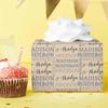 MyPupSocks Personalized Wrapping Paper Christmas Leave Name Birthday Wrapping Paper Girls Vintage Custom Wrapping Paper Christmas Text Wrapping Paper 5 Rolls view 4