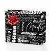 MyPupSocks Custom Name Wrapping Paper Kids Name Birthday Girl Wrapping Paper Roll Black Customize Wrapping Paper Mr And Mrs Wrapping Paper Roll 4 Rolls view 1