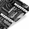 MyPupSocks Custom Name Wrapping Paper Kids Name Birthday Girl Wrapping Paper Roll Black Customize Wrapping Paper Mr And Mrs Wrapping Paper Roll 4 Rolls view 3