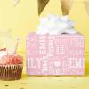 MyPupSocks Personalized Name Wrapping Paper Heart Anniversary Wrapping Paper Pink Customized Wrapping Paper Christmas Wrapping Paper 4 Rolls view 4