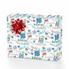 MyPupSocks Customize Wrapping Paper Happy Birthday Princess Birthday Girl Wrapping Paper Blue White Wrapping Paper Set Baby Shower Wrapping Paper Girl 1 Roll view 1