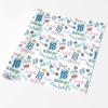 MyPupSocks Customize Wrapping Paper Happy Birthday Princess Birthday Girl Wrapping Paper Blue White Wrapping Paper Set Baby Shower Wrapping Paper Girl 1 Roll view 2