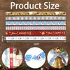 6PCS Christmas Grosgrain Ribbons 3/8" Merry Christmas Words Decor Ribbons 5 Yards, Christmas Snowman Stars Craft Ribbons for Xmas Party Favor New Year Decoration Holiday Gift Packaging DIY Supplies view 2