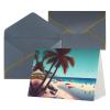 ZISHAK Beach Scenery Radiant Gratitude Cards-Wedding,Friendship,Anniversary Greeting Cards For Moments That Matter view 2