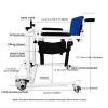 Patient Lift Wheelchair Patient Lift Wheelchair for Home Transfer Lift Steel Transport Wheelchair W/Soft Seat and Bedpan 360 Universal Wheel 130kg Patient Transfer Chair view 2