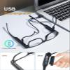 OKH Rechargeable Reading Glasses with Lights, Anti Blue Light Lens, Bright LED Light Up Reading Glasses, Readers for Men Women, +3.5 view 4