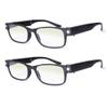 OKH 2 PCs Rechargeable Reading Glasses with Lights, Anti Blue Light Lens, Bright LED Light Up Reading Glasses, Readers for Men Women, +3.0 view 1
