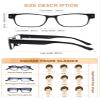 OKH 2 PCs Rechargeable Reading Glasses with Lights, Anti Blue Light Lens, Bright LED Light Up Reading Glasses, Readers for Men Women, +3.0 view 4