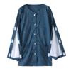 Men Post Surgery Adult Incontinence Tearaway Care Clothing Full Arm Opening Long Sleeve Breathable Shirt (Color : Style2, Size : XX-Large) view 1