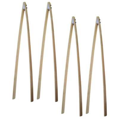 4Pcs Long Trash Garbage Picker Grabber Bamboo Trash Tong Litter Pick Up Stick Reaching Assist Tool Reacher Tool for Elderly Garden Nabber 50cm/1258