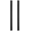 2pcs Plastic Strip Replacement for Dustpan Edge Bar Dust Pan Inlet Soft Pressing Strips Protector Garbage Shovel Closing Edges Straps Dustpan Repair Accessories Black view 1