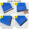 2pcs Plastic Strip Replacement for Dustpan Edge Bar Dust Pan Inlet Soft Pressing Strips Protector Garbage Shovel Closing Edges Straps Dustpan Repair Accessories Black view 4