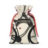 SSIMOO Love Paris Tower Coffee Wine Perfume Bicycle Heart Reusable Christmas Gift Bags,Elegant Artistic Craft,Your Go-To Solution For Gift Packaging view 2