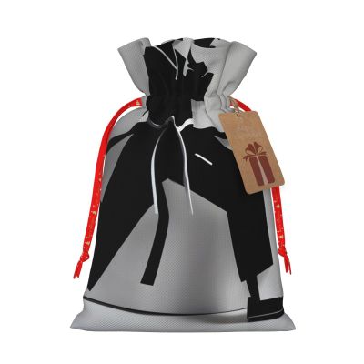 SSIMOO Impressive Karate Men Reusable Christmas Gift Bags,Elegant Artistic Craft,Your Go-To Solution For Gift Packaging