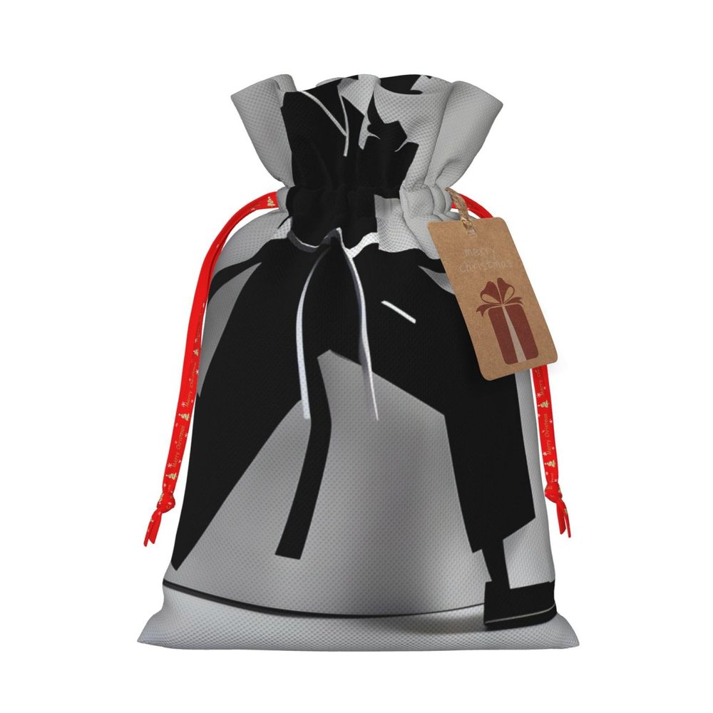 SSIMOO Impressive Karate Men Reusable Christmas Gift Bags,Elegant Artistic Craft,Your Go-To Solution For Gift Packaging