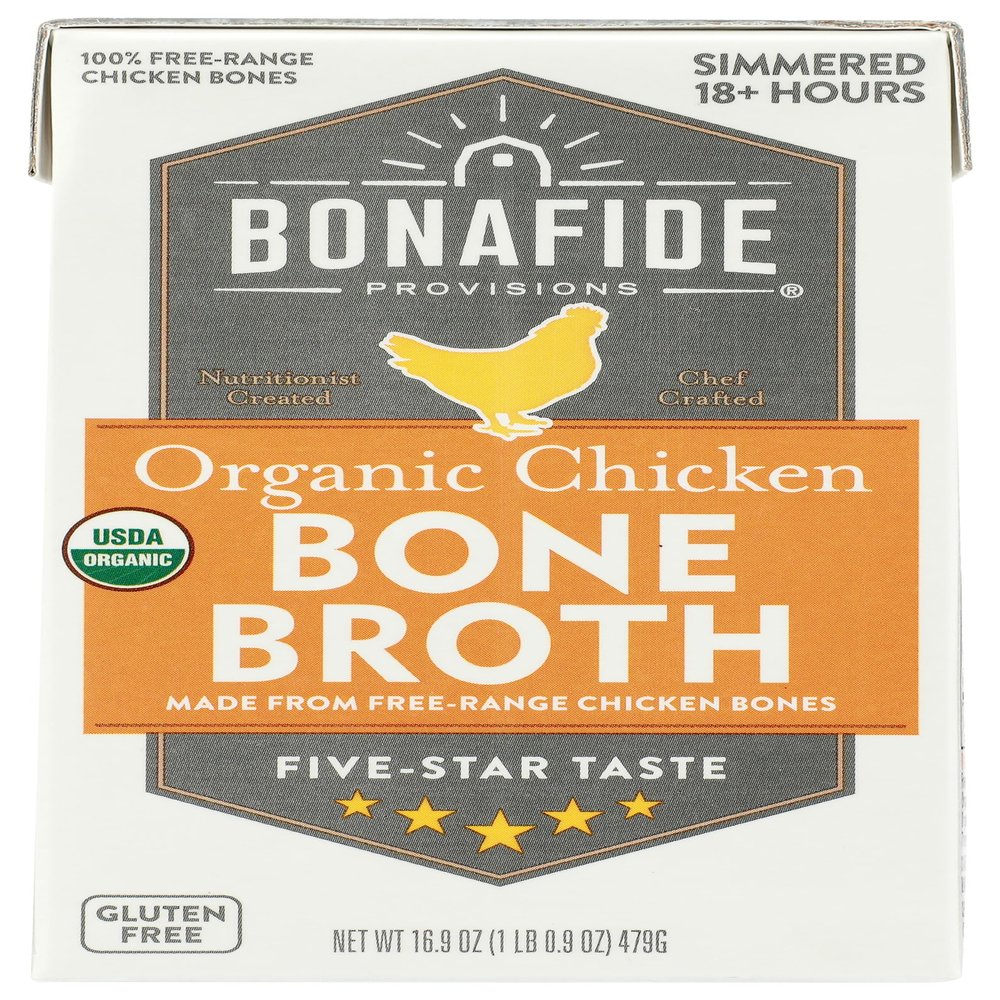 Bonafide Provisions Organic Chicken Bone Broth, 16.9 OZ