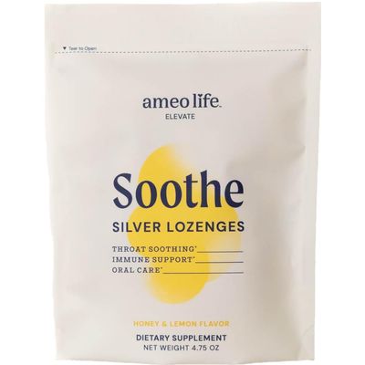 Ameo Life Colloidal Silver Liquid Drops 150 mcg with Honey Lemon Flavor - 100 Count Immune Support Supplement, Natural Colloidal Silver Cough Drops Alternative - Vegan, Gluten-Free & Non-GMO