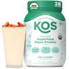 KOS Vegan Protein Powder, Unflavored & Unsweetened - Low Carb Pea Protein Blend, Organic Superfood Rich in Vitamins & Minerals - Keto, Soy, Dairy Free - Meal Replacement for Women & Men - 28 Servings view 1