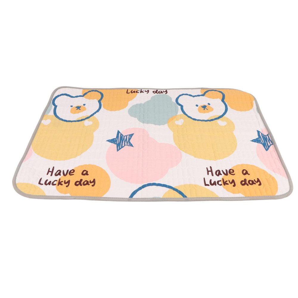 Washable Underpads, Bed Pads Washable 28x39.4in Water Absorption Soft Skin Friendly Urine Mattress Cute Bear Pet Pads for Incontinence