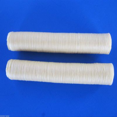 2 strands. Clear Collagen Beef casings. 32mm finished diameter