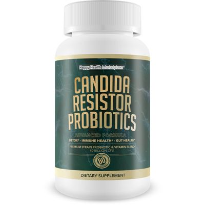 Candida Resistor Probiotics - Our Best Candida Support Capsules - Our Pills for Candida Are A Natural Candida Cleanse Detox Probiotic Candida Complex - Candida Pills - Candida Resistor Supplement