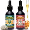 Life Cykel Cordyceps +Lion's Mane Extract Performance Pack - Organic Mushroom Supplement for Energy, Focus & Mental Clarity - USA Made, Pure & Potent Mushroom Liquid Drops for Adults view 1