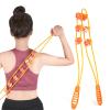 BORDSTRACT Back Massage Roller Rope, Plastic Anti Cellulite Self Massage Tools, Portable Manual Massage Strap for Back Neck Leg Pain Relief Therapy Lymphatic Muscle Recovery Waist view 1