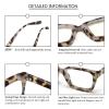 REAVEE 2 Pack Oprah Style Oversized Reading Glasses for Women Men Blue Light Blocking, Ladies Stylish Retro Square Large Computer Readers (Leopard/Tea Leopard 3.5x) view 4