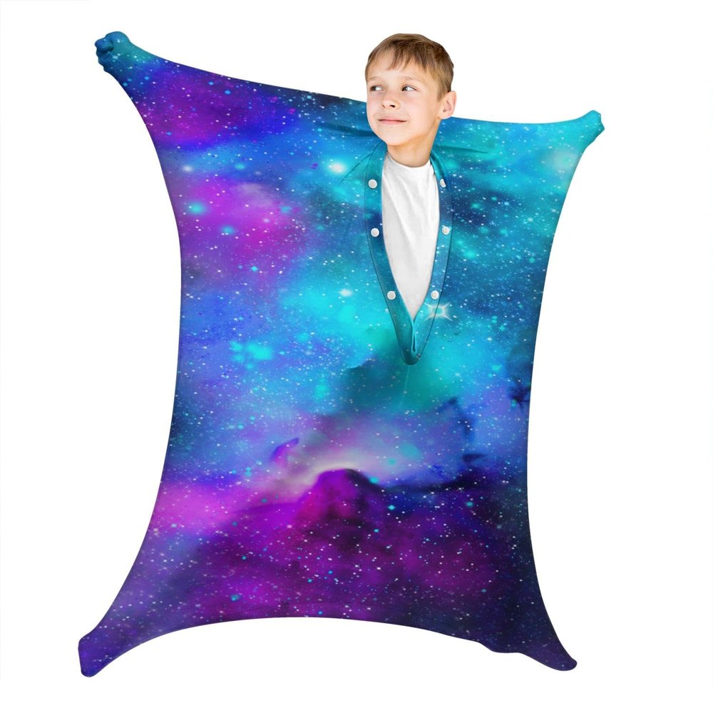 Constellation Sensory Socks - Blue Nebula Sensory Body Sock for Kids - ADHD and Improve Sensory Processing Sox (Large)