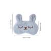 2 Pack Soft Plush Rabbit Sleeping Eye Mask, Cute Animal Sleep Eye Cover, Funny Bunny Blindfold Eyeshade for Women Night Nap Travel (Pink, Grey) view 2